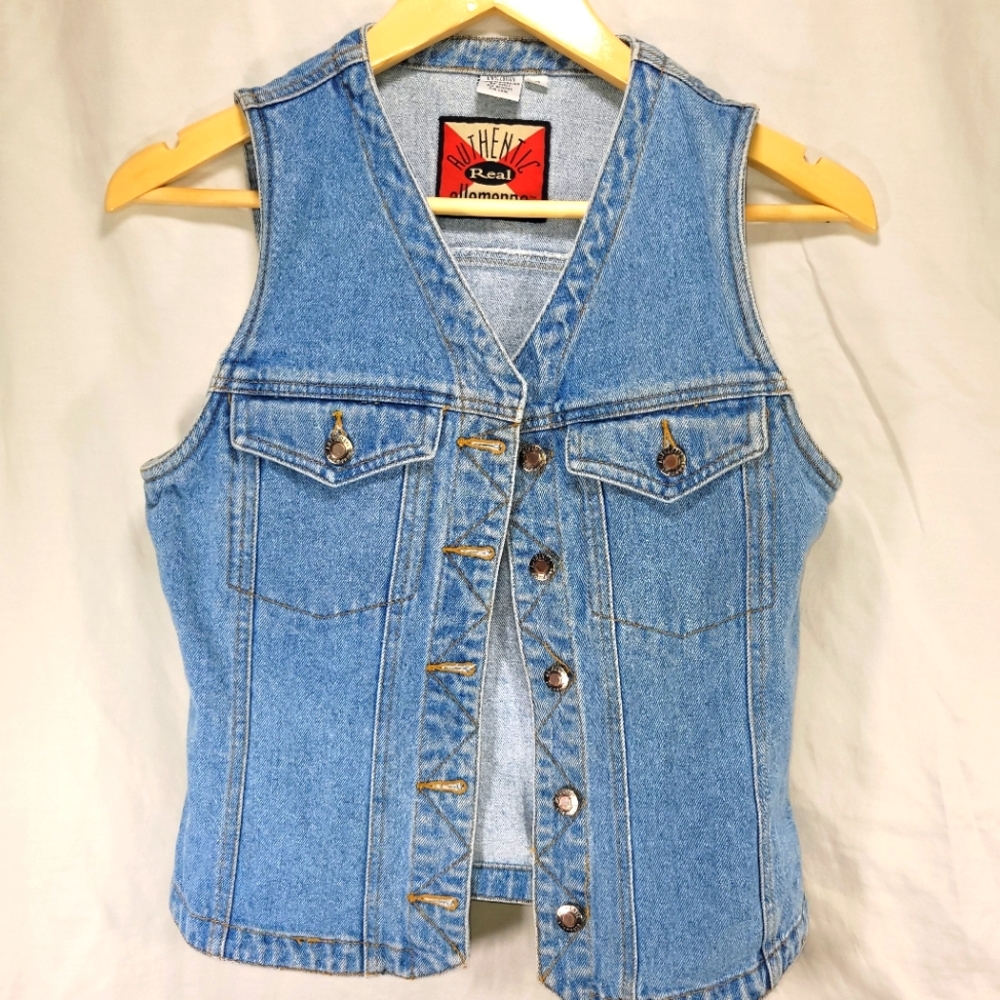 Women's Light Blue Denim Vest